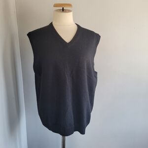 Pronto Uomo Black V-Neck Sweater Vest